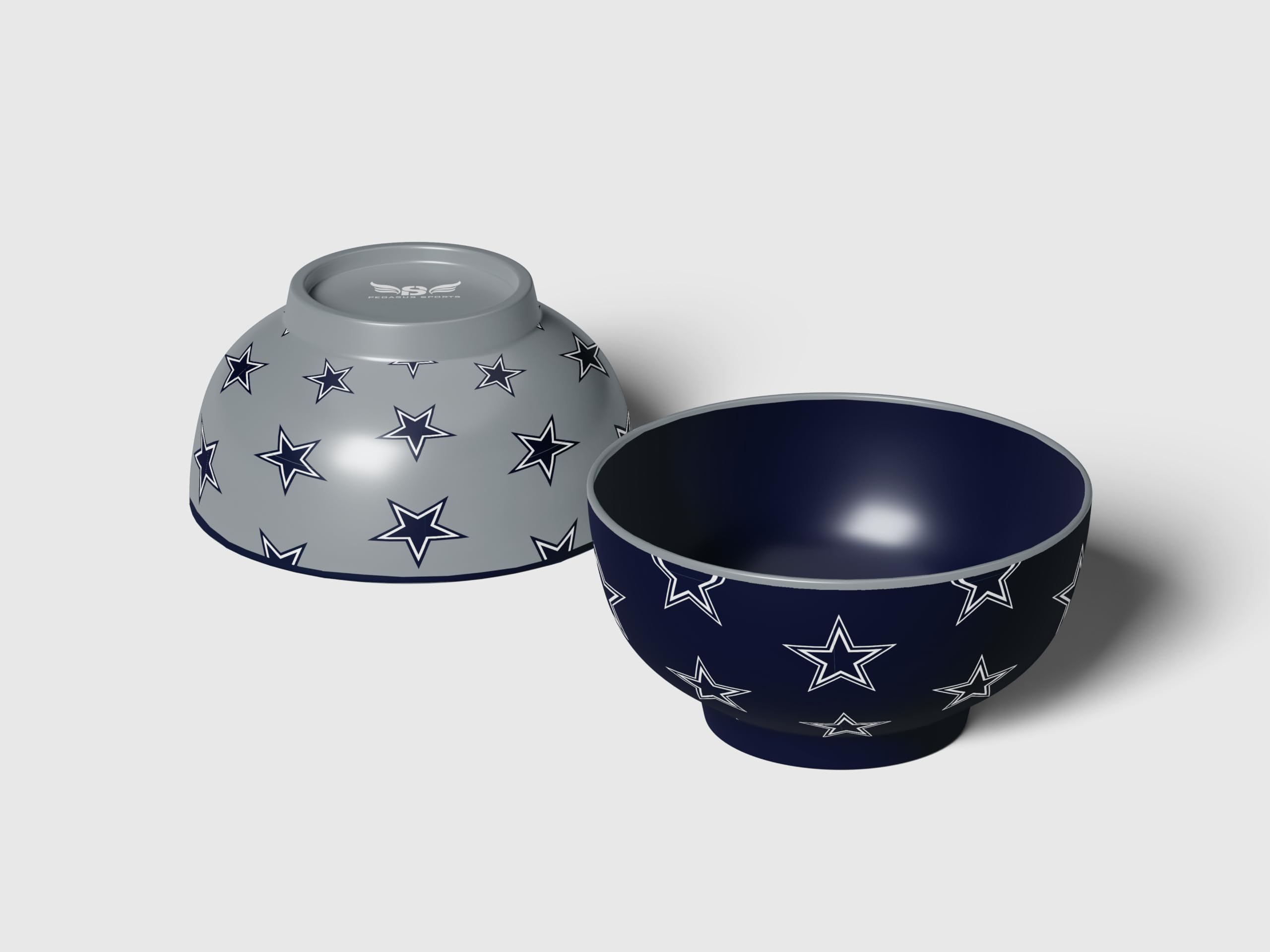 Pegasus Sports NFL Dallas Cowboys Home and Away 2 Pack Serving Bowls - Sports Gifts, Sports Memorabilia, Sports Collectibles, Fan Shop