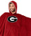 Pegasus Sports NCAA Georgia Bulldogs Team Color Bloncho w/Logo Patch & Sherpa - Sports Gifts, Sports Memorabilia, Sports Collectibles, Fan Shop