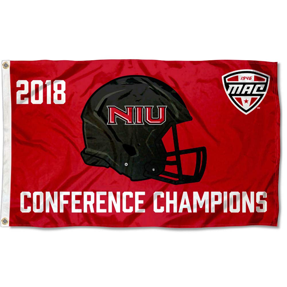 College Flags & Banners Co. Northern Illinois Huskies MAC Football Conference Champions Flag - Sports Collectibles, Sports Memorabilia, Sports Fan Shop, Sports Gifts