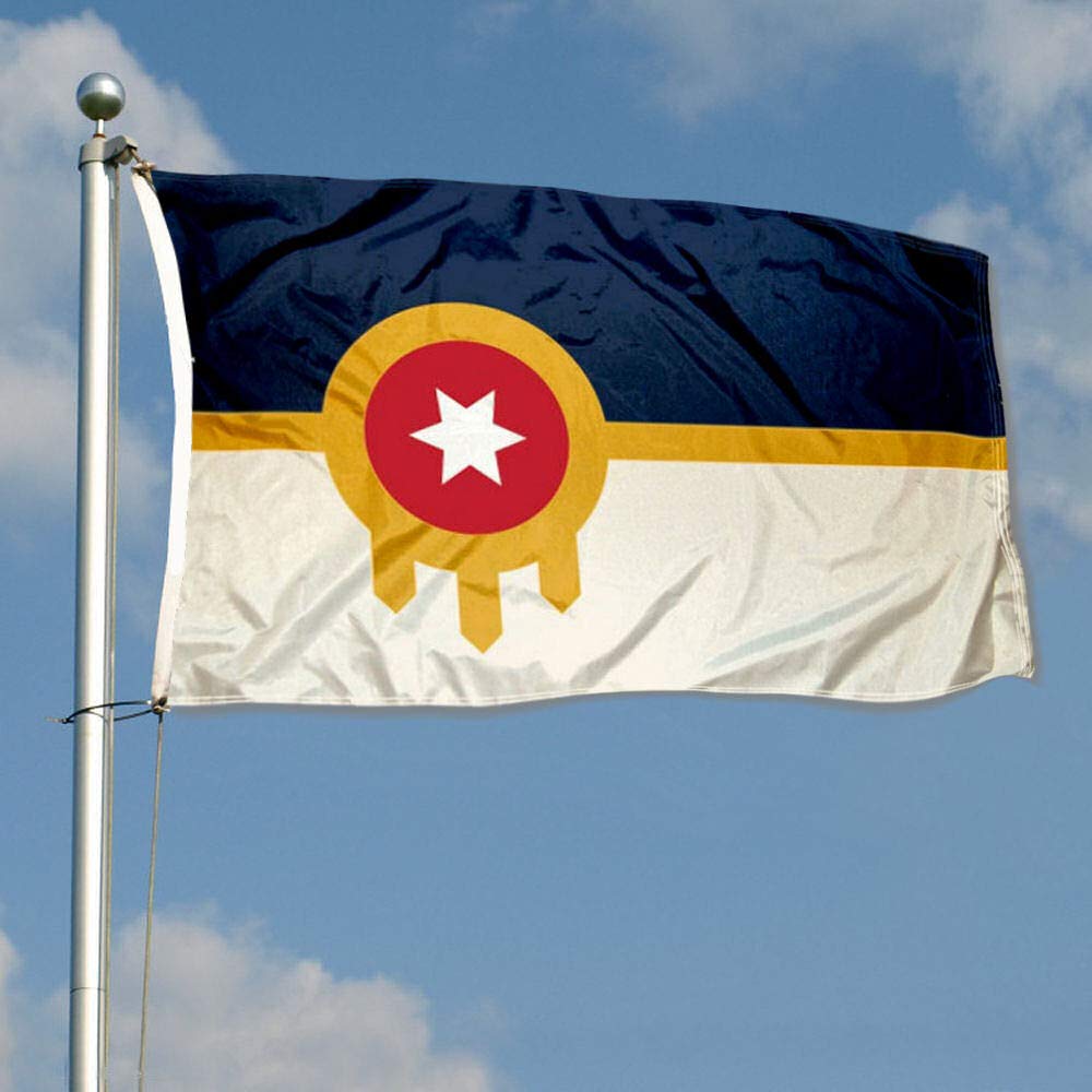 Sports Flags Pennants Company City of Tulsa Flag 3x5 Foot Banner - Sports Collectibles, Sports Memorabilia, Sports Fan Shop, Sports Gifts