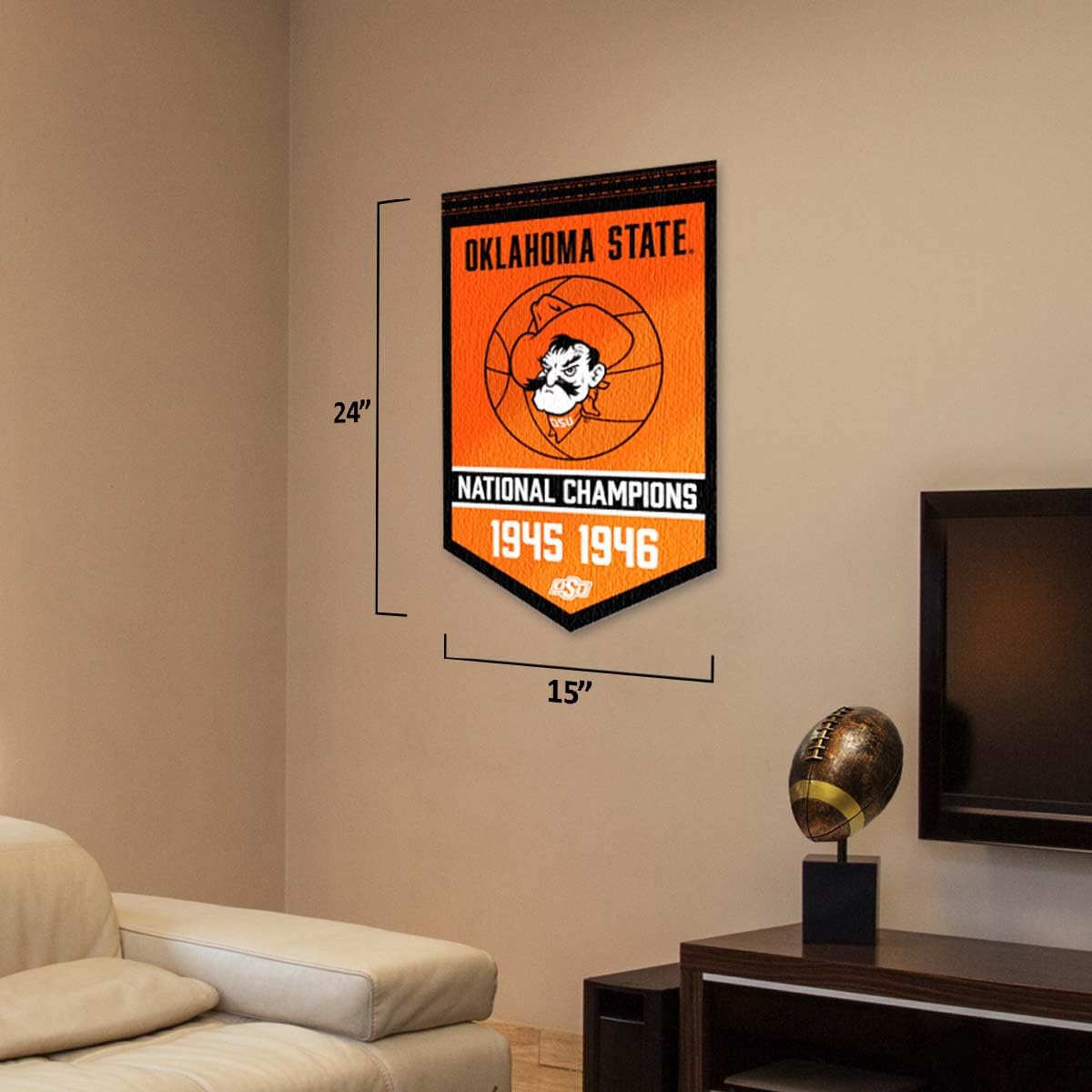 Oklahoma State Cowboys Basketball National Champions Banner - Sports Collectibles, Sports Memorabilia, Sports Fan Shop, Sports Gifts