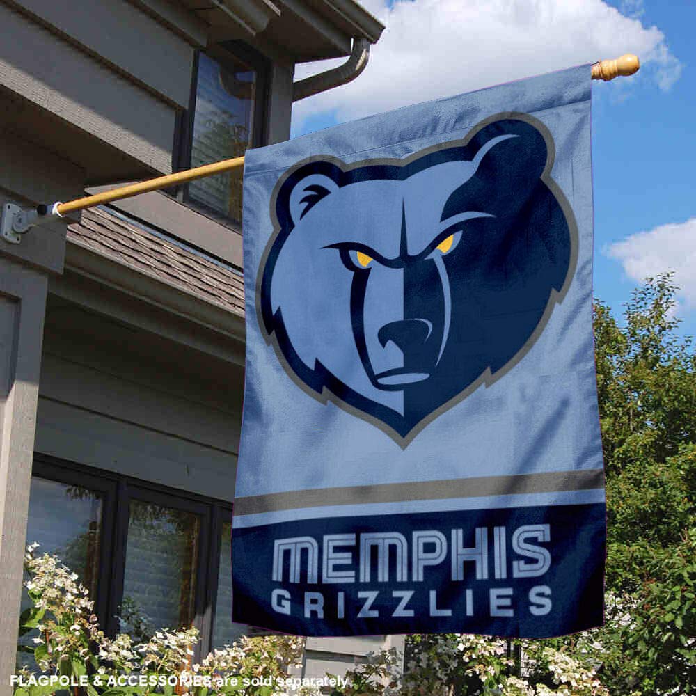 WinCraft Memphis Grizzlies Double Sided House Banner Flag - Sports Collectibles, Sports Memorabilia, Sports Fan Shop, Sports Gifts
