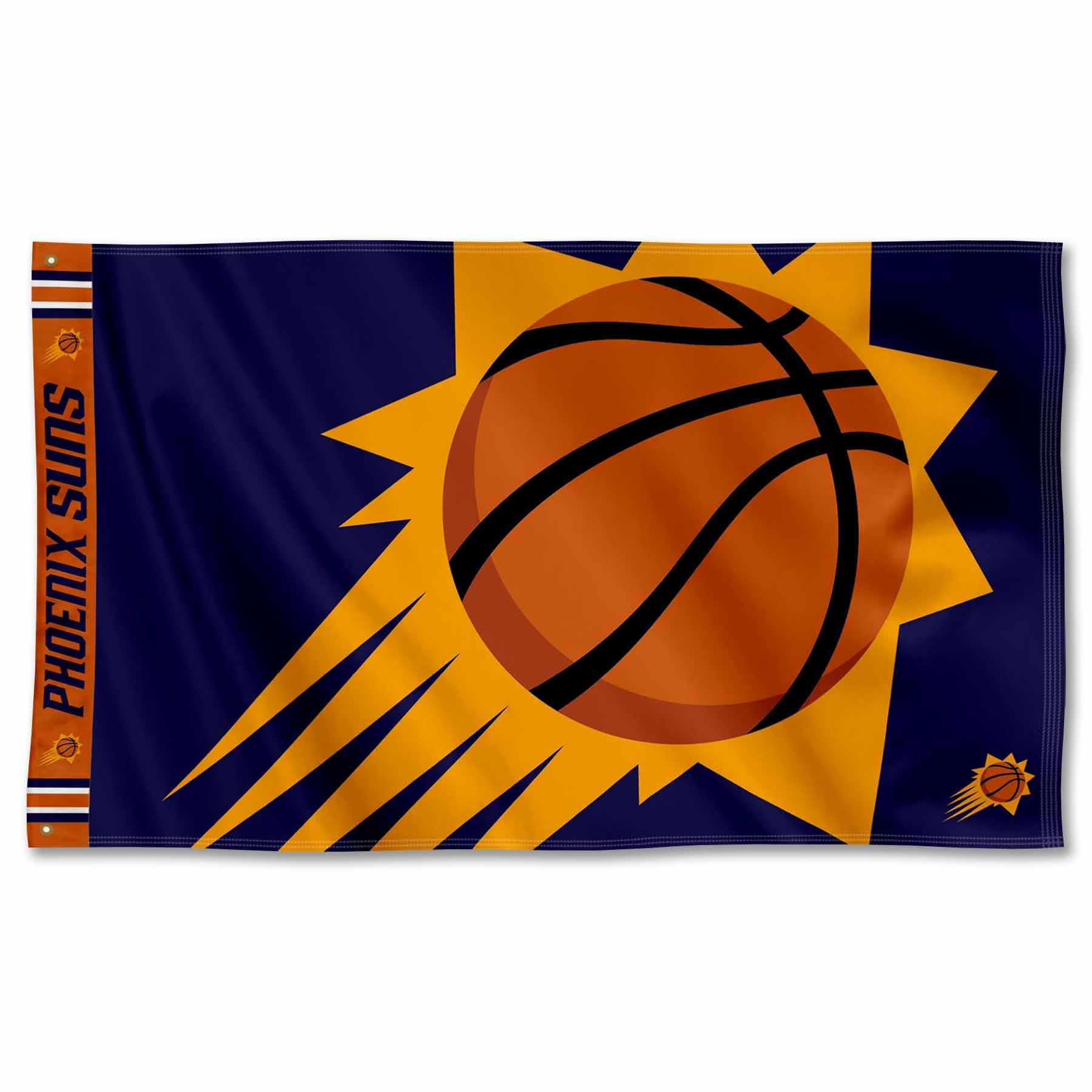 WinCraft Phoenix Suns Printed Header 3x5 Premium Banner Flag - Sports Collectibles, Sports Memorabilia, Sports Fan Shop, Sports Gifts