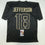 Autographed/Signed Justin Jefferson Minnesota Blackout Football Jersey JSA COA