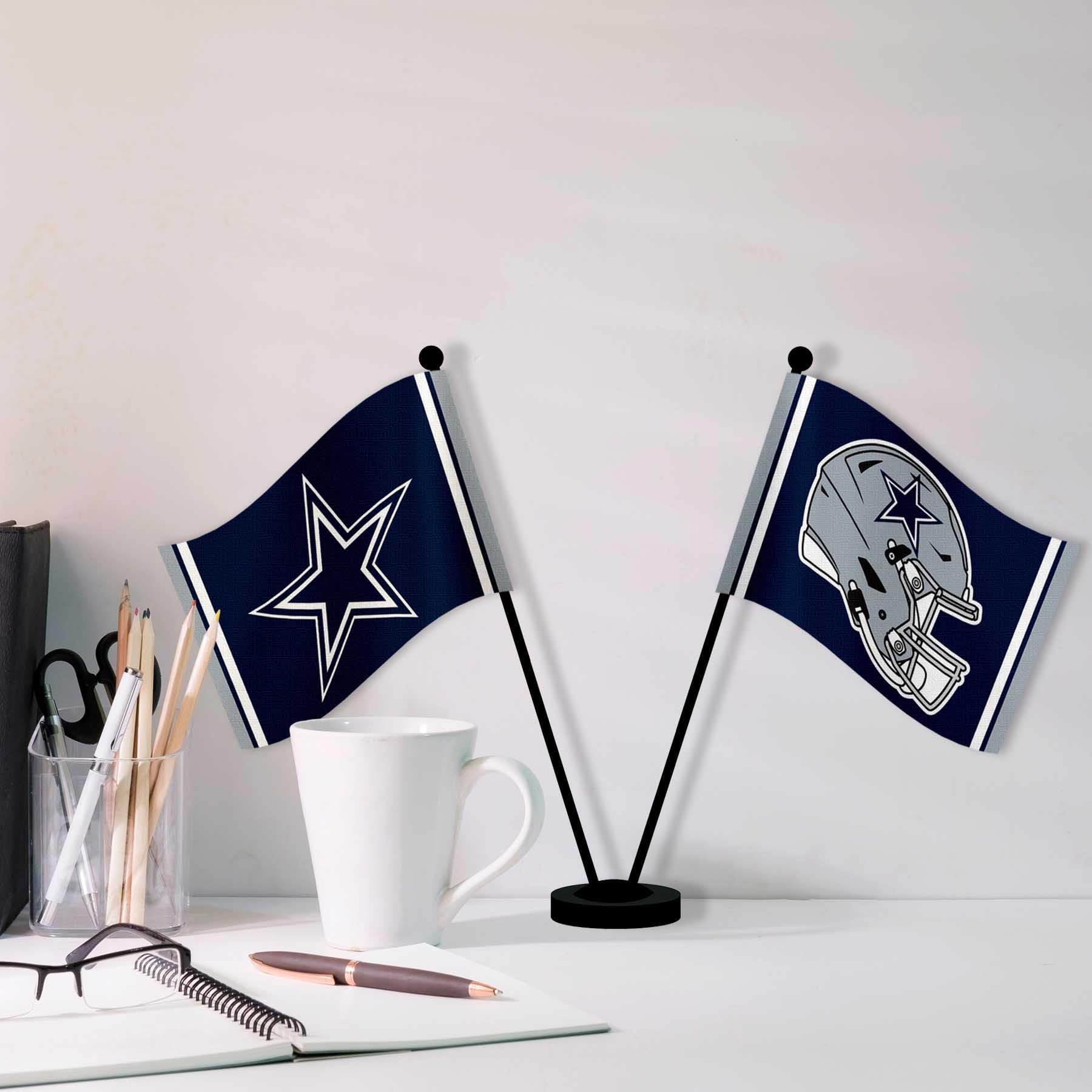 WinCraft Dallas Cowboys Desk and Table Top Flags - Sports Collectibles, Sports Memorabilia, Sports Fan Shop, Sports Gifts