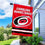 WinCraft Hurricanes Banner House Flag and 5 Foot Flagpole Set - Sports Collectibles, Sports Memorabilia, Sports Fan Shop, Sports Gifts