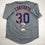 Autographed/Signed Michael Conforto New York NY Grey Baseball Jersey JSA COA