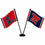 WinCraft Ole Miss Desk and Table Top Flags - Sports Collectibles, Sports Memorabilia, Sports Fan Shop, Sports Gifts