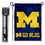 College Flags & Banners Co. Michigan Team University Wolverines Go Blue Garden Flag with Stand Holder - Sports Collectibles, Sports Memorabilia, Sports Fan Shop, Sports Gifts