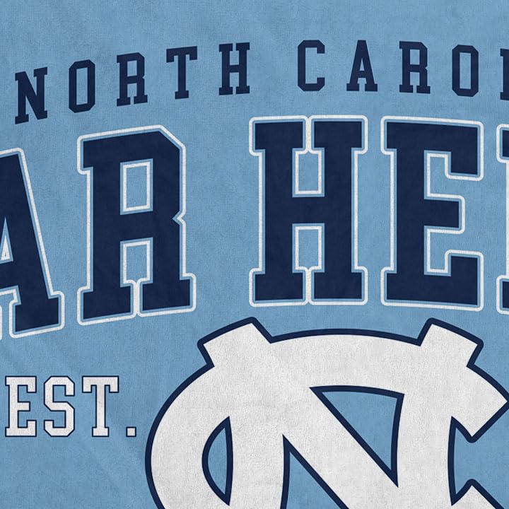 NCAA North Carolina Tar Heels Vintage Arch Block Ultra Soft Blanket - Sports Gifts, Sports Memorabilia, Sports Collectibles, Fan Shop