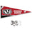 College Flags & Banners Co. Wisconsin Badgers Pennant Flag and Wall Tack Mount Pads - Sports Collectibles, Sports Memorabilia, Sports Fan Shop, Sports Gifts