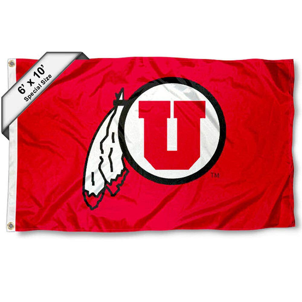College Flags & Banners Co. Utah 6x10 Feet Flag - Sports Collectibles, Sports Memorabilia, Sports Fan Shop, Sports Gifts
