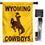 College Flags & Banners Co. Wyoming Cowboys House Flag with Flag Pole Set - Sports Collectibles, Sports Memorabilia, Sports Fan Shop, Sports Gifts