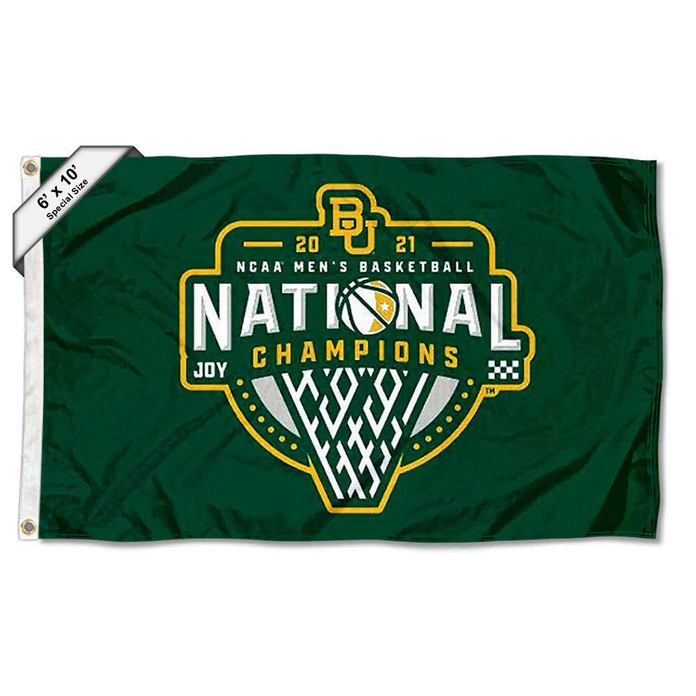 Baylor BU Bears 6x10 Feet 2021 College Basketball National Championship Large Logo Flag - Sports Collectibles, Sports Memorabilia, Sports Fan Shop, Sports Gifts