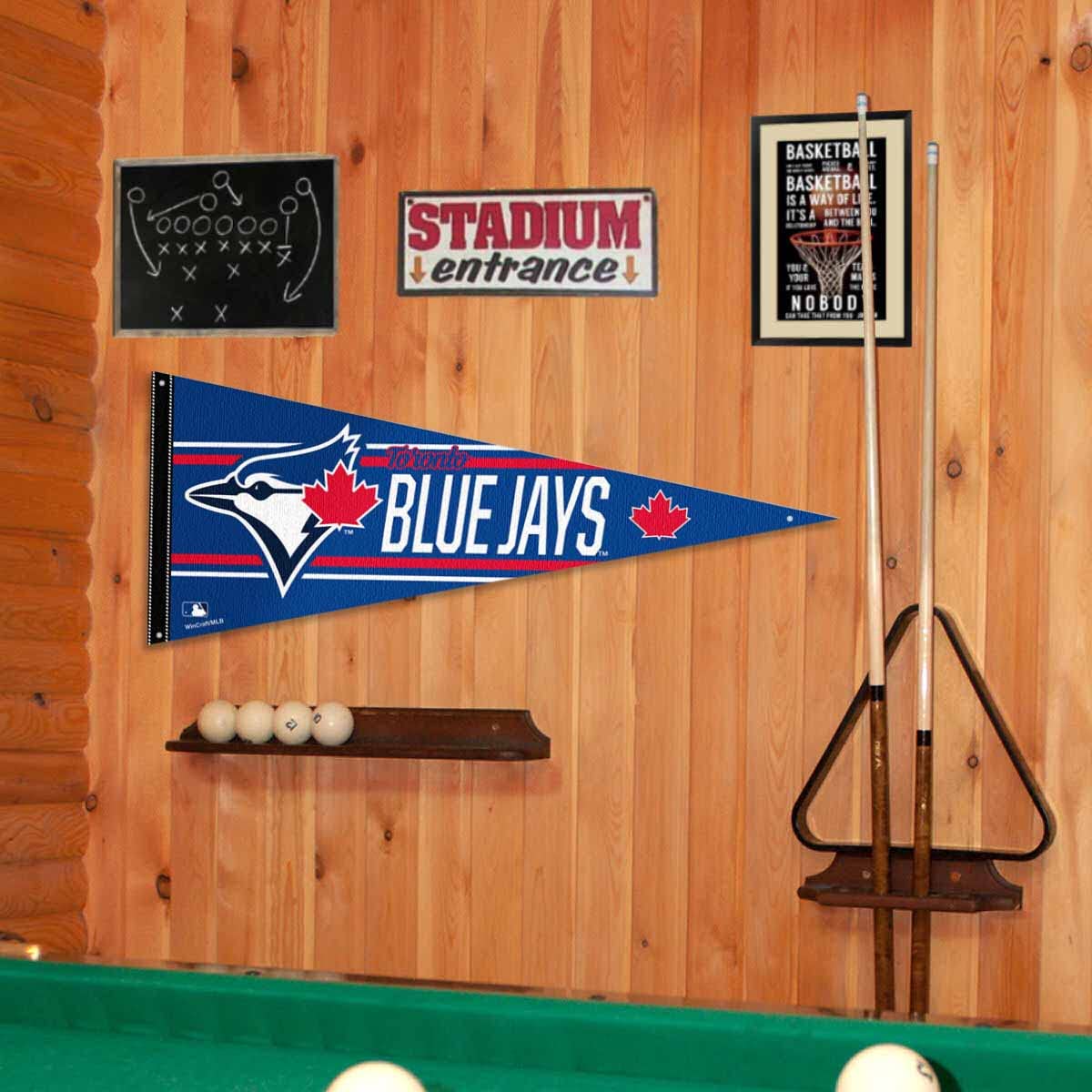Toronto Blue Jays Pennant Banner and Wall Tack Pads - Sports Gifts, Sports Memorabilia, Sports Collectibles, Fan Shop
