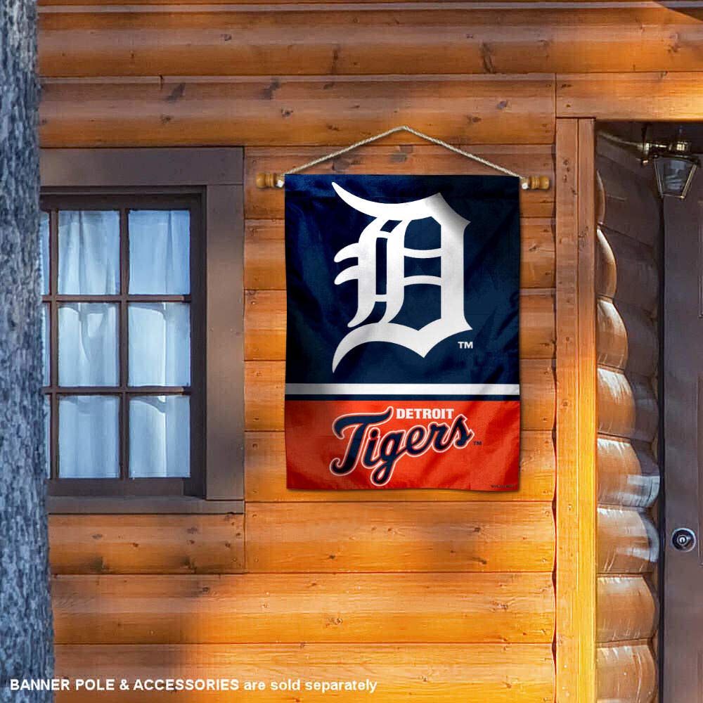 WinCraft Detroit Double Sided House Flag - Sports Collectibles, Sports Memorabilia, Sports Fan Shop, Sports Gifts