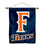 College Flags & Banners Co. UC Fullerton Titans Double Sided House Flag and Wood Banner Pole Set - Sports Collectibles, Sports Memorabilia, Sports Fan Shop, Sports Gifts