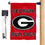 College Flags & Banners Co. University of Georgia Double Logo Garden Banner Flag and Mailbox Post Pole Mount Holder Set - Sports Collectibles, Sports Memorabilia, Sports Fan Shop, Sports Gifts