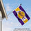 WinCraft Los Angeles Lakers Small 2x3 Foot Banner Flag - Sports Collectibles, Sports Memorabilia, Sports Fan Shop, Sports Gifts