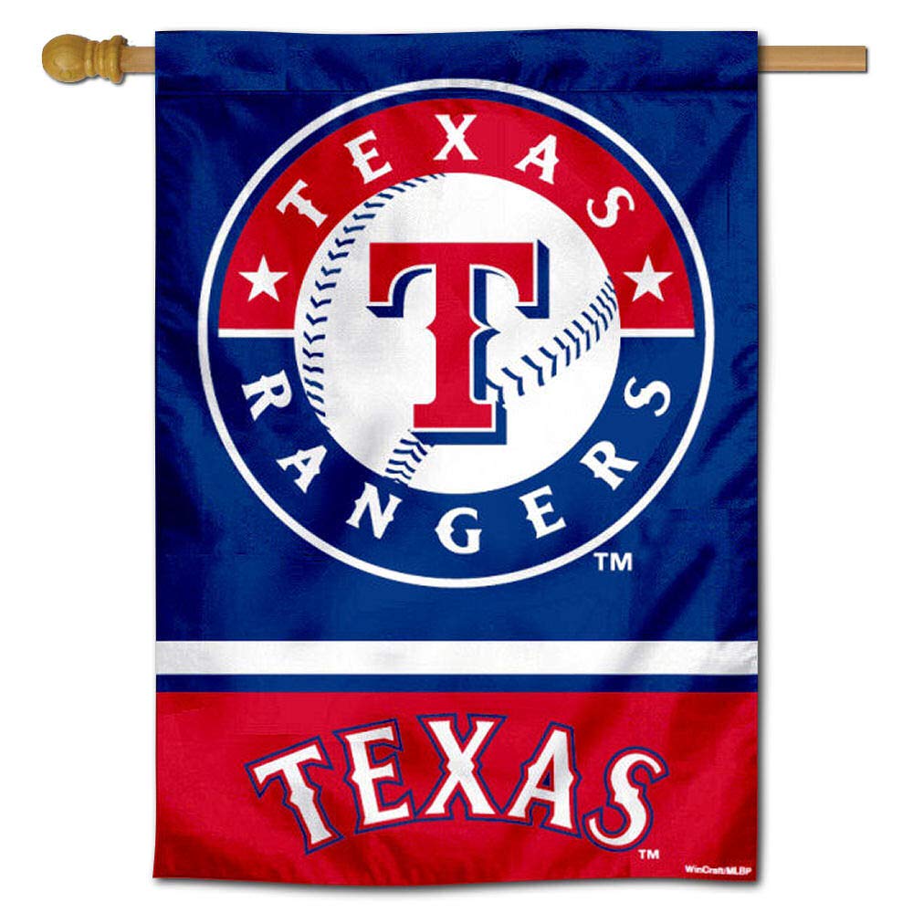 WinCraft Texas Rangers Double Sided House Flag - Sports Collectibles, Sports Memorabilia, Sports Fan Shop, Sports Gifts