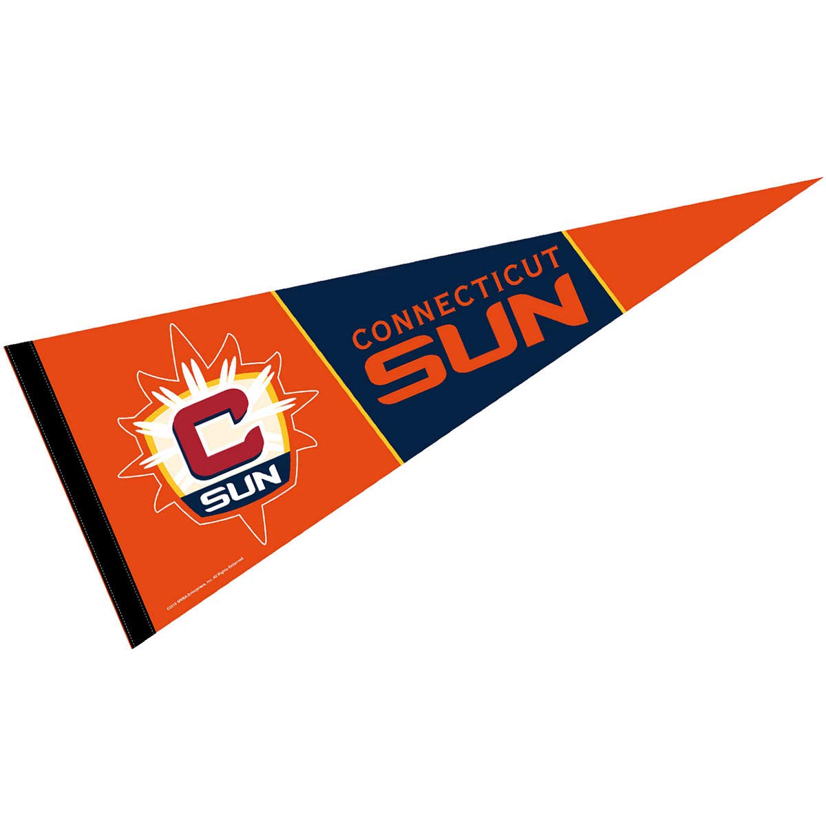 WinCraft Connecticut Sun Pennant Banner Flag - Sports Collectibles, Sports Memorabilia, Sports Fan Shop, Sports Gifts