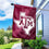 College Flags & Banners Co. Lone Star Logo House Flag for Texas A&M with Flag Pole Set - Sports Collectibles, Sports Memorabilia, Sports Fan Shop, Sports Gifts