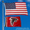 WinCraft Atlanta Falcons 2x3 Feet Flag - Sports Collectibles, Sports Memorabilia, Sports Fan Shop, Sports Gifts