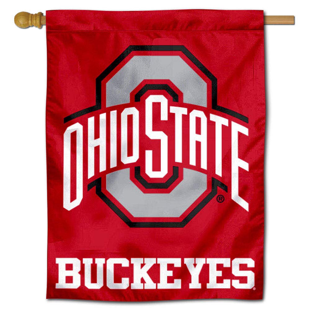 Ohio State Buckeyes Athletic Logo House Flag Banner - Sports Collectibles, Sports Memorabilia, Sports Fan Shop, Sports Gifts