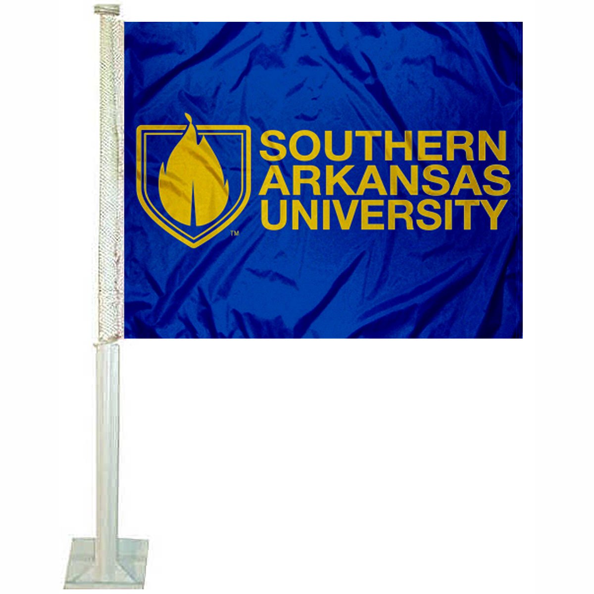 College Flags & Banners Co. Southern Arkansas Muleriders Car Flag - Sports Collectibles, Sports Memorabilia, Sports Fan Shop, Sports Gifts