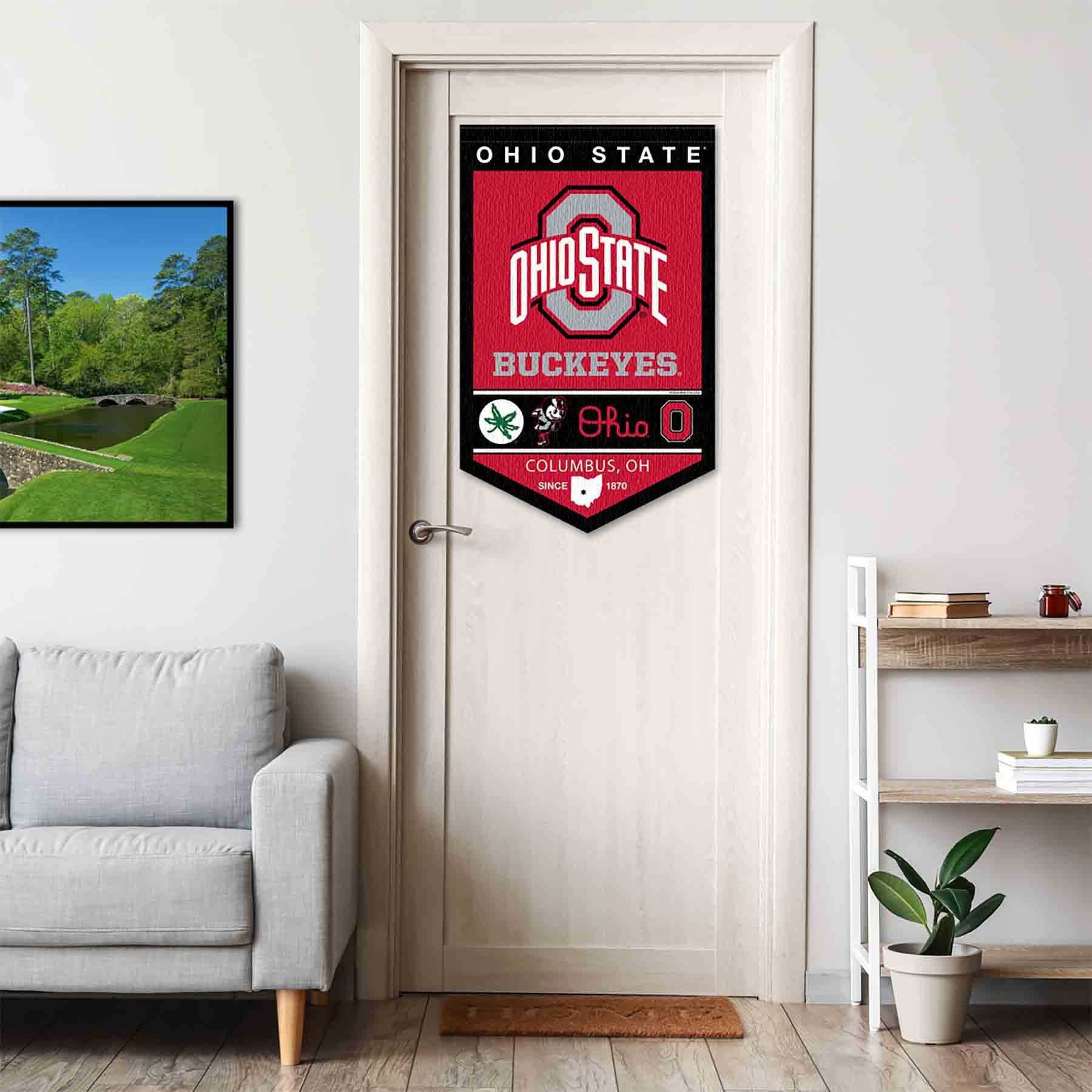 College Flags & Banners Co. Ohio State Buckeyes Heritage History Banner Pennant - Sports Collectibles, Sports Memorabilia, Sports Fan Shop, Sports Gifts