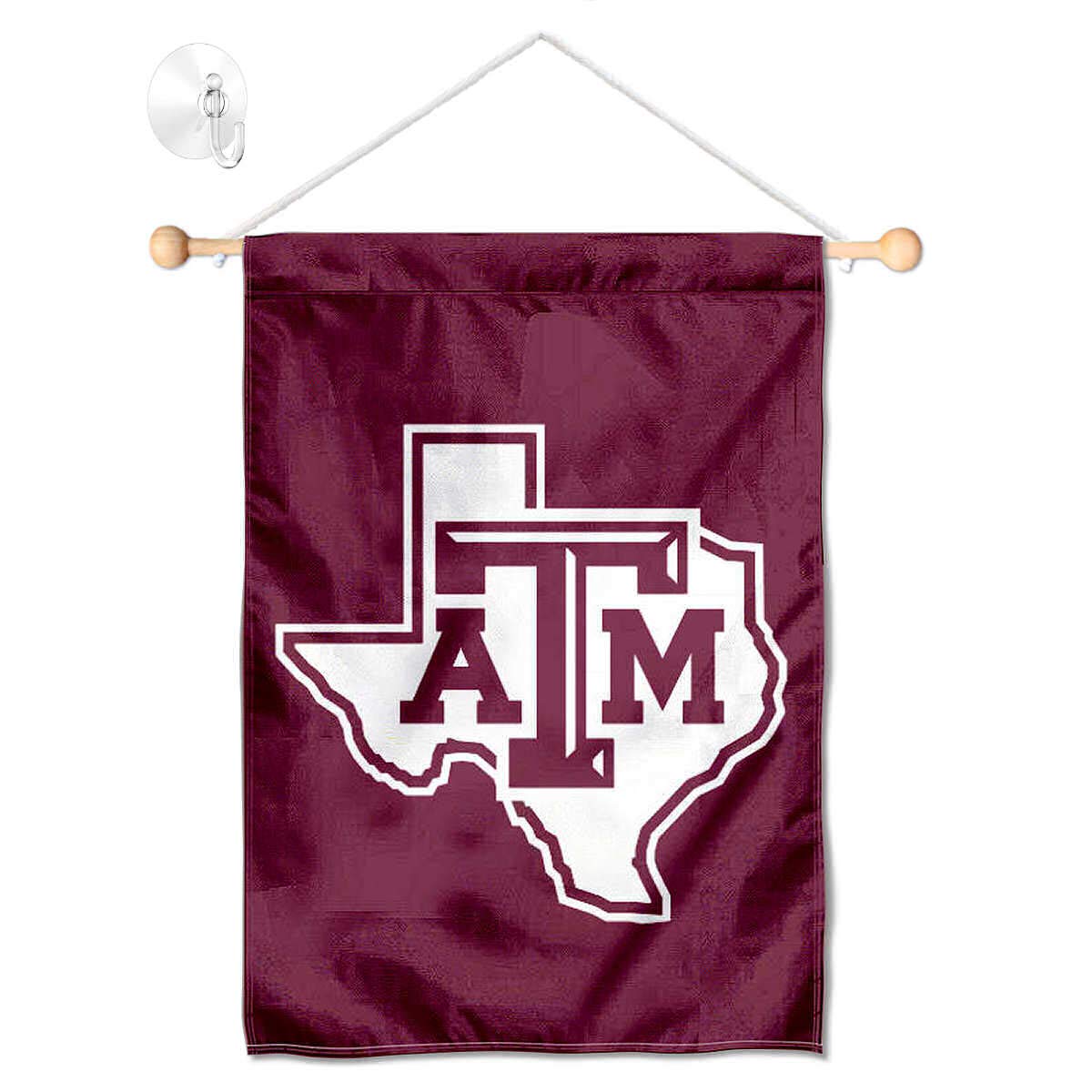 Texas A&M Aggies Lone Star Banner for Windows Doors and Walls - Sports Collectibles, Sports Memorabilia, Sports Fan Shop, Sports Gifts