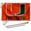 College Flags & Banners Co. Hurricanes Orange Flag with Pole and Bracket Mount Kit - Sports Collectibles, Sports Memorabilia, Sports Fan Shop, Sports Gifts