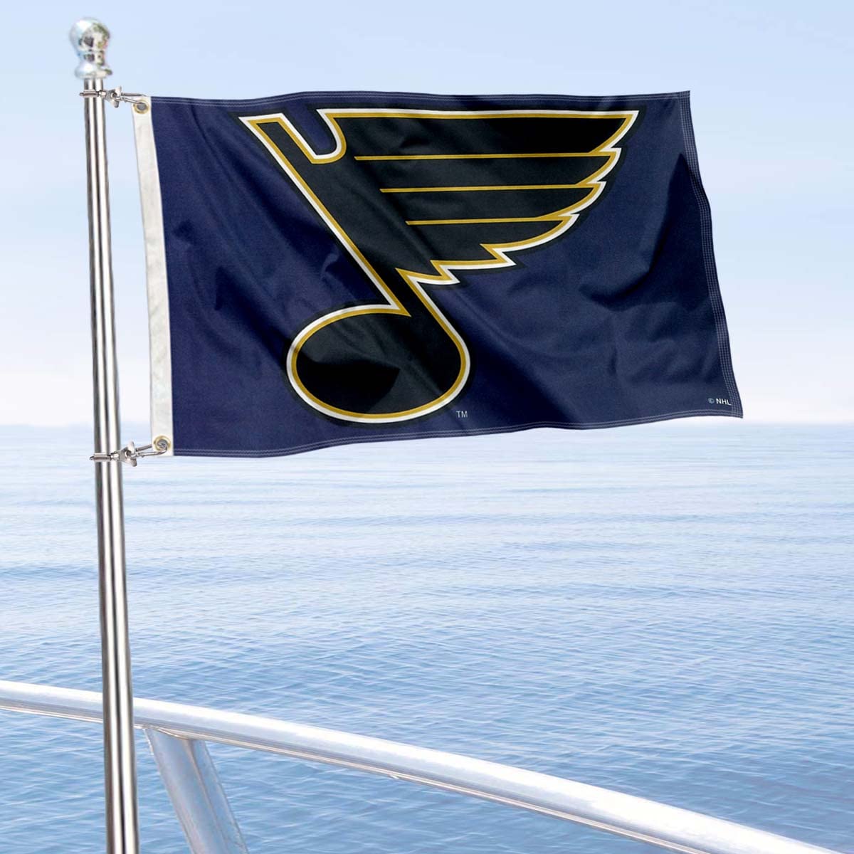 WinCraft Blues Hockey Boat and Golf Cart Flag - Sports Collectibles, Sports Memorabilia, Sports Fan Shop, Sports Gifts