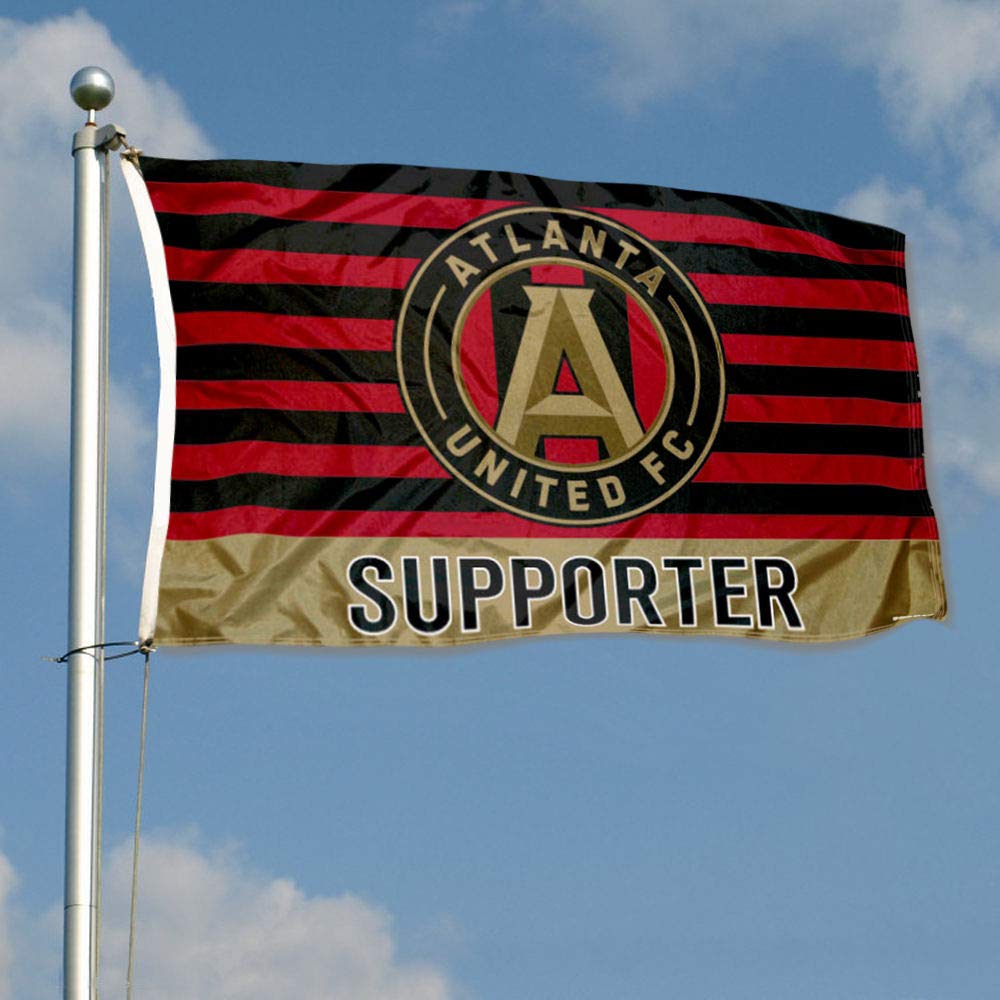 WinCraft Atlanta United FC Supporter Flag - Sports Collectibles, Sports Memorabilia, Sports Fan Shop, Sports Gifts