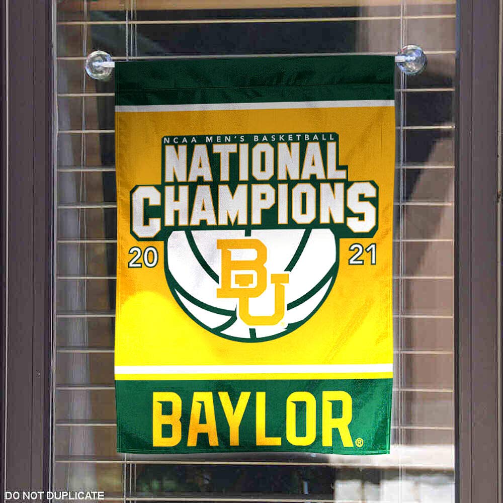 Baylor Bears College Basketball 2021 National Champions Double Sided Garden Banner Flag - Sports Collectibles, Sports Memorabilia, Sports Fan Shop, Sports Gifts