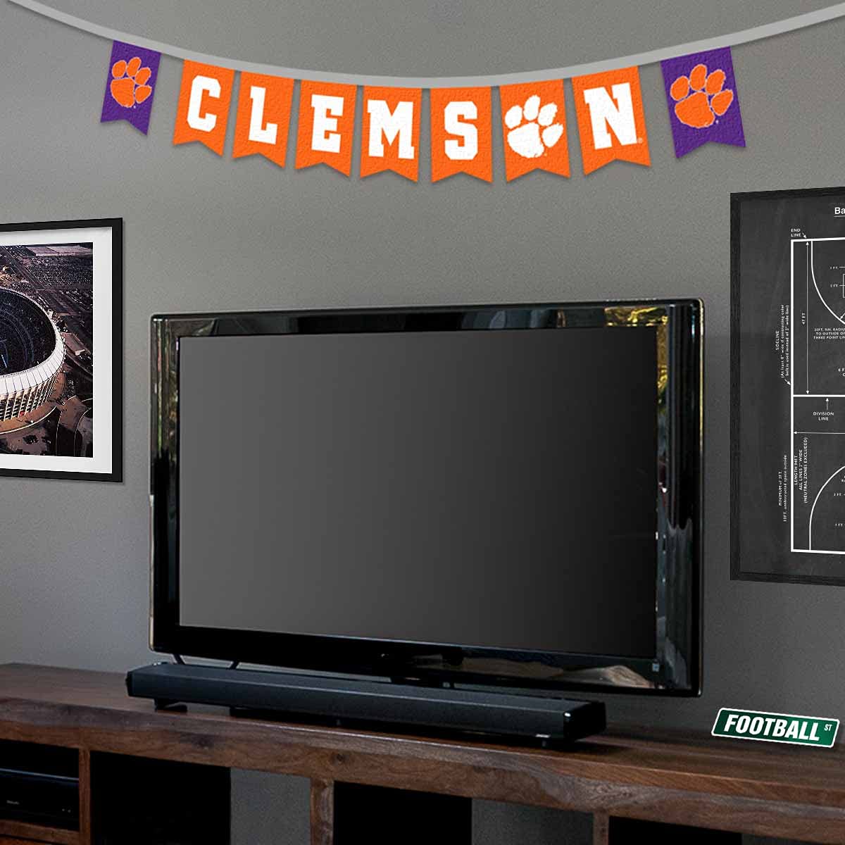 Clemson Tigers Banner String Pennant Flags - Sports Collectibles, Sports Memorabilia, Sports Fan Shop, Sports Gifts