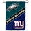 WinCraft House Divided Eagles and Giants Double Sided Garden Flag - Sports Collectibles, Sports Memorabilia, Sports Fan Shop, Sports Gifts