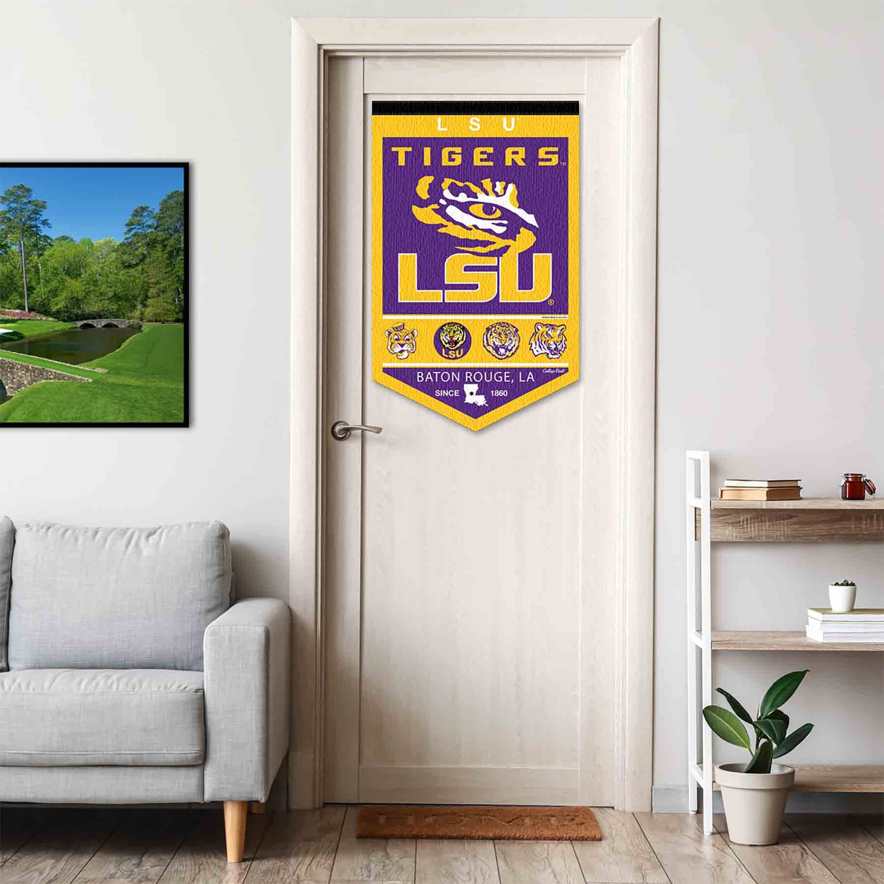 College Flags & Banners Co. Louisiana State LSU Tigers Heritage History Banner Pennant - Sports Collectibles, Sports Memorabilia, Sports Fan Shop, Sports Gifts