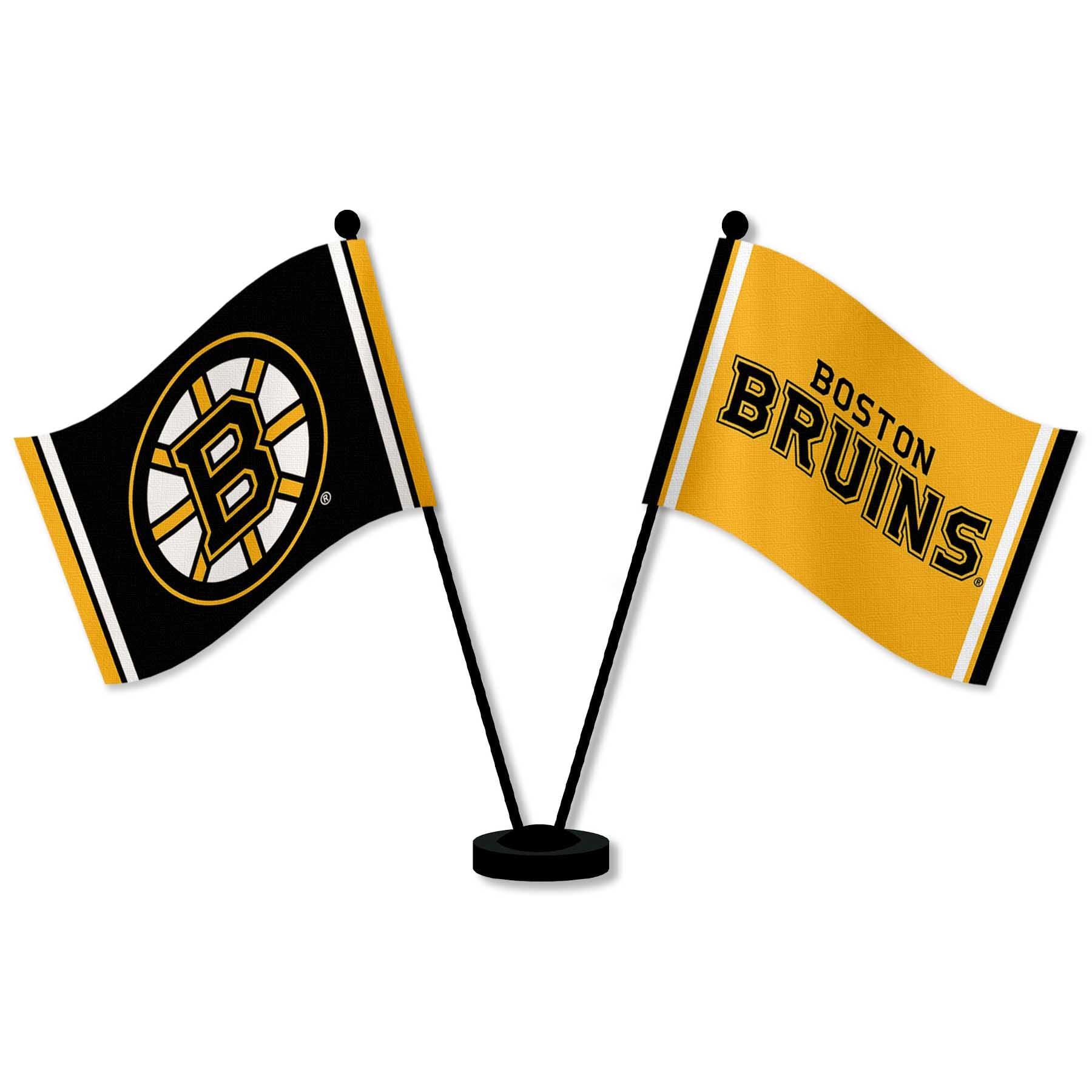 WinCraft Boston Bruins Desk and Table Top Flags - Sports Collectibles, Sports Memorabilia, Sports Fan Shop, Sports Gifts