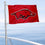 College Flags & Banners Co. Arkansas Razorbacks Boat and Nautical Flag - Sports Collectibles, Sports Memorabilia, Sports Fan Shop, Sports Gifts