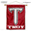 College Flags & Banners Co. Troy Trojans Double Sided House Flag and Wood Banner Pole Set - Sports Collectibles, Sports Memorabilia, Sports Fan Shop, Sports Gifts