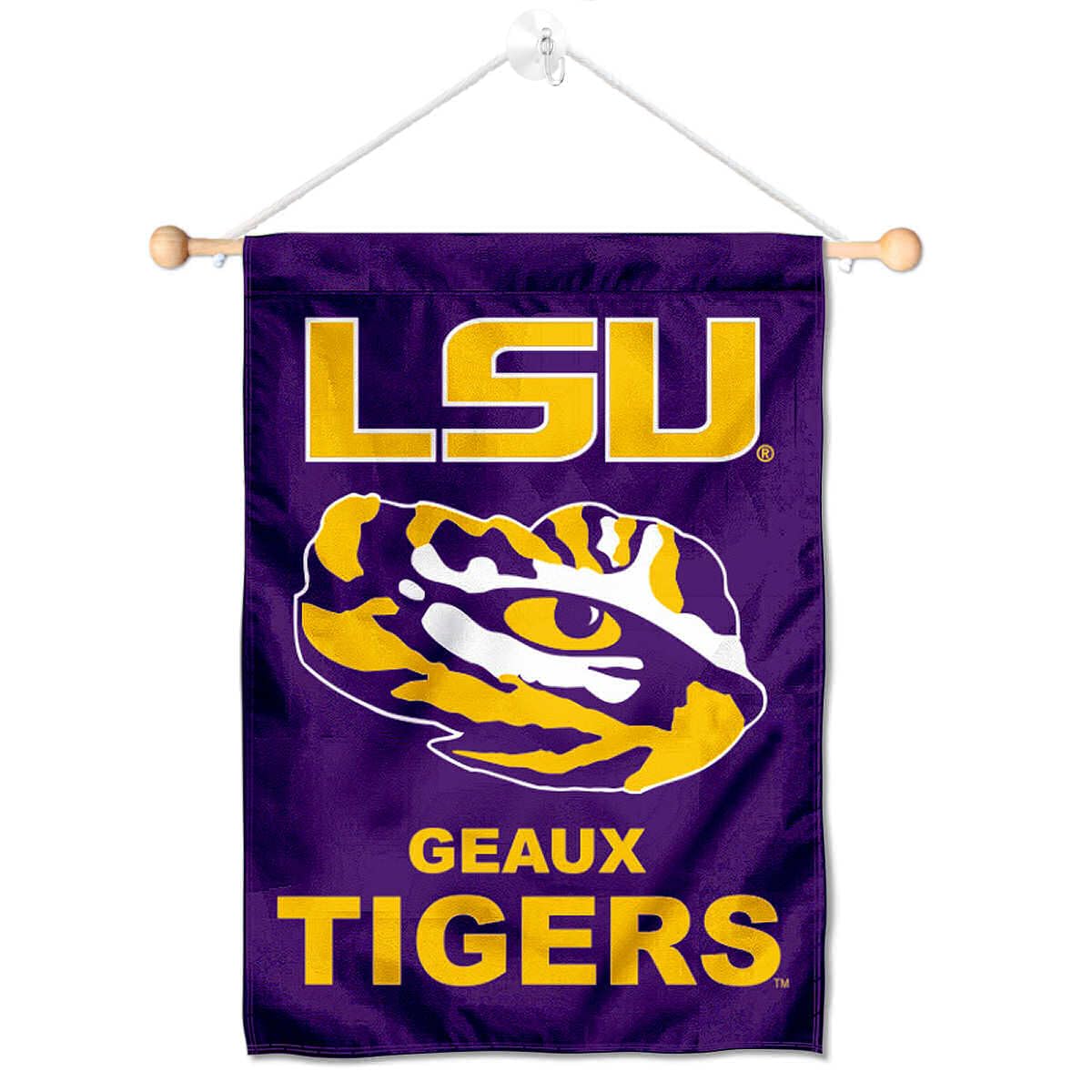 Louisiana State LSU Tigers Geaux Banner for Windows Doors and Walls - Sports Collectibles, Sports Memorabilia, Sports Fan Shop, Sports Gifts
