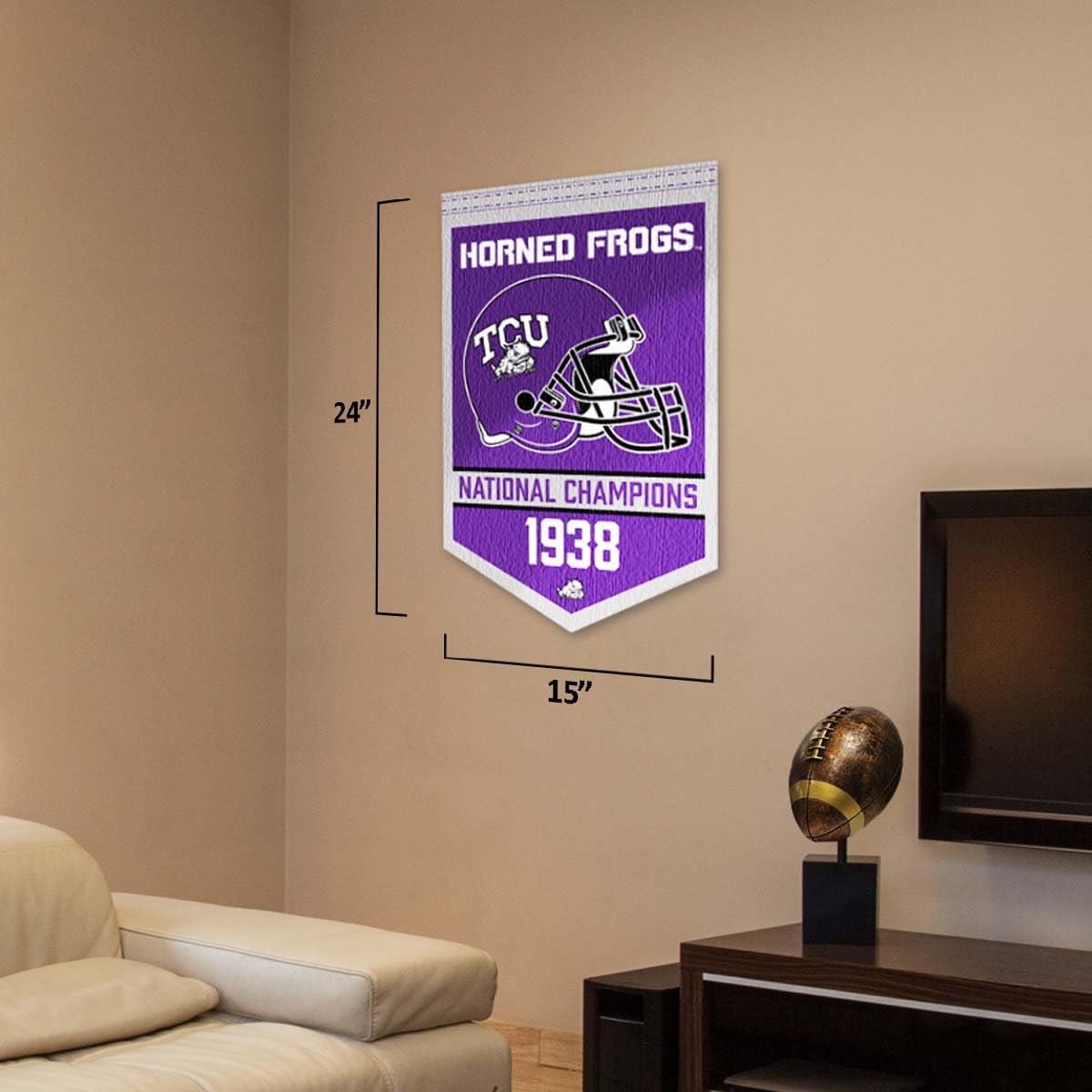 Texas Christian Horned Frogs Football National Champions Banner - Sports Collectibles, Sports Memorabilia, Sports Fan Shop, Sports Gifts