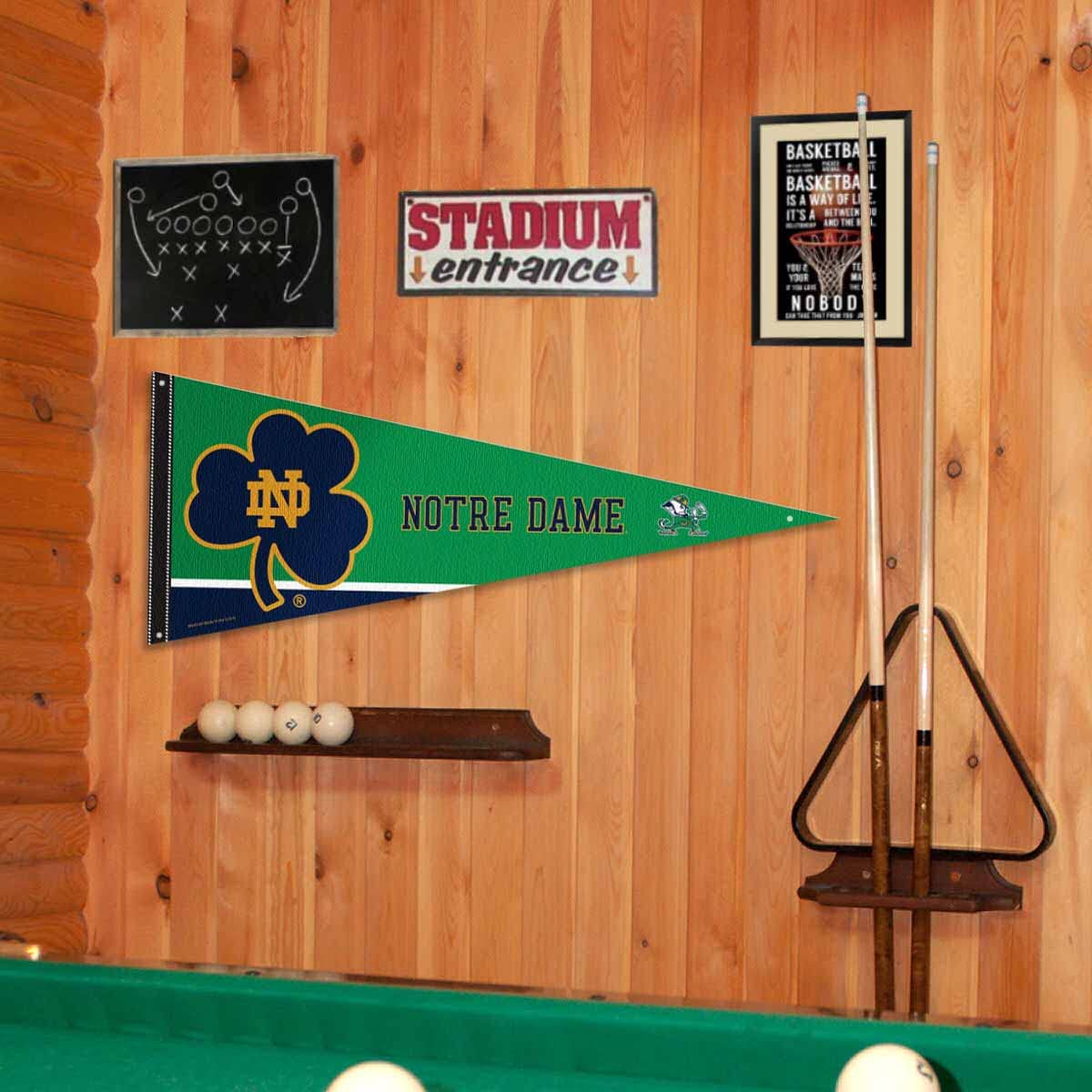 College Flags & Banners Co. Irish Pennant Flag and Wall Tack Mount Pads - Sports Collectibles, Sports Memorabilia, Sports Fan Shop, Sports Gifts