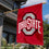 Ohio State Buckeyes Red Athletic Logo Double Sided House Banner Flag - Sports Collectibles, Sports Memorabilia, Sports Fan Shop, Sports Gifts