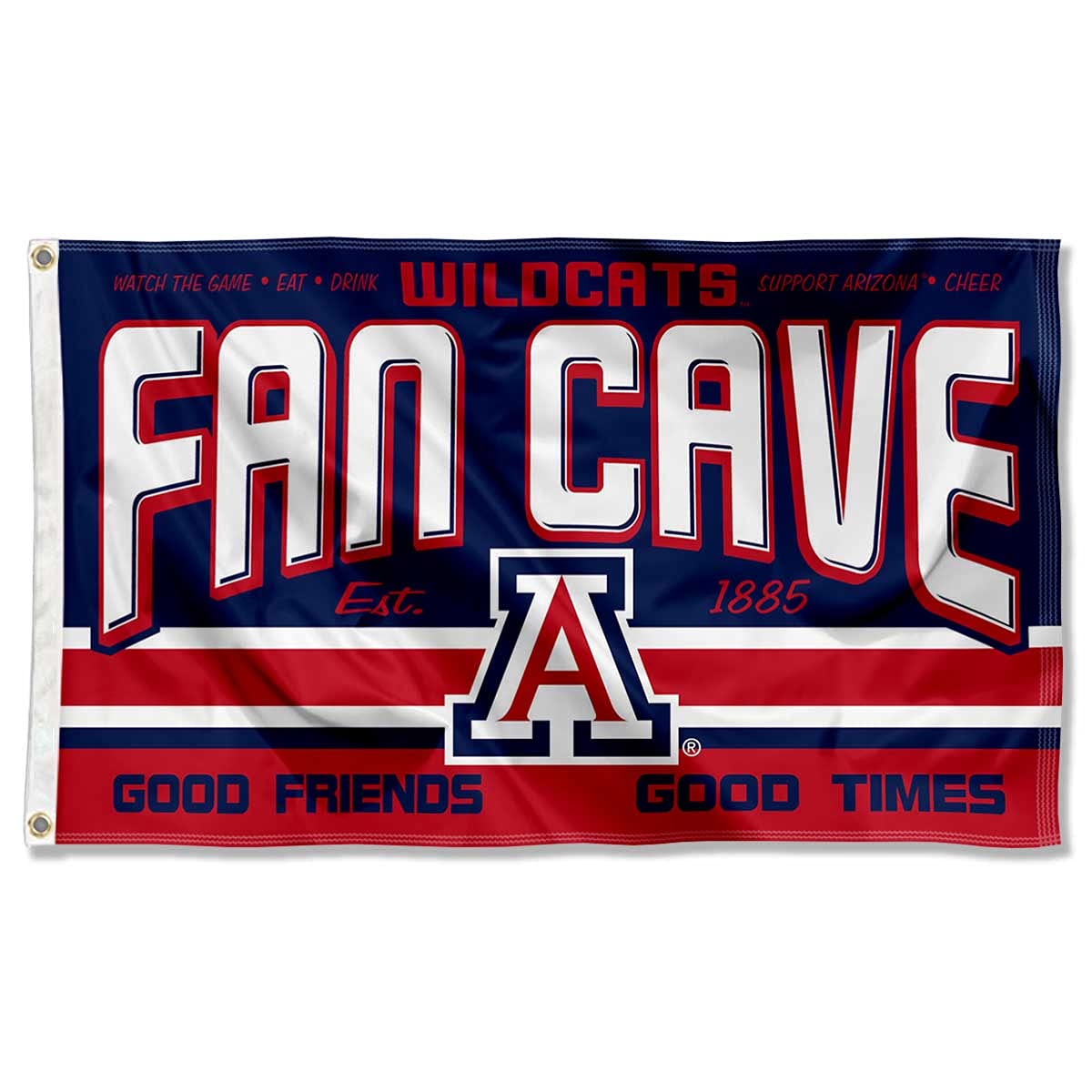Arizona Wildcats Fan Man Cave Banner Flag - Sports Collectibles, Sports Memorabilia, Sports Fan Shop, Sports Gifts