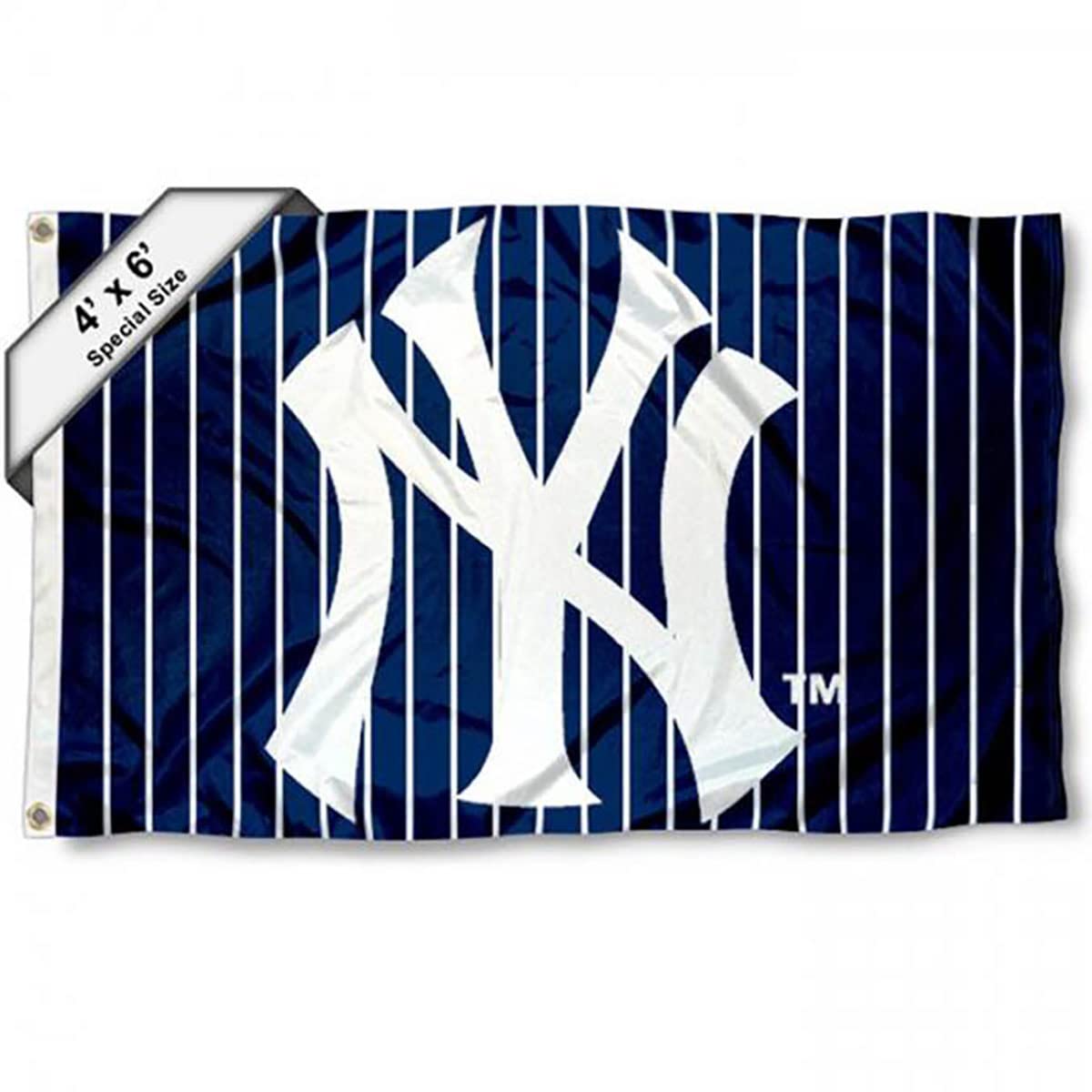 WinCraft NY Yankees 4x6 Feet Flag Large Banner - Sports Collectibles, Sports Memorabilia, Sports Fan Shop, Sports Gifts