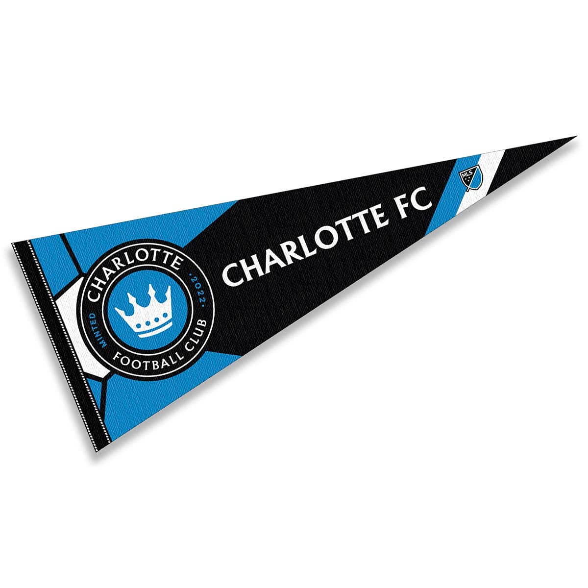 WinCraft Charlotte Football Club Pennant Flag Banner - Sports Collectibles, Sports Memorabilia, Sports Fan Shop, Sports Gifts