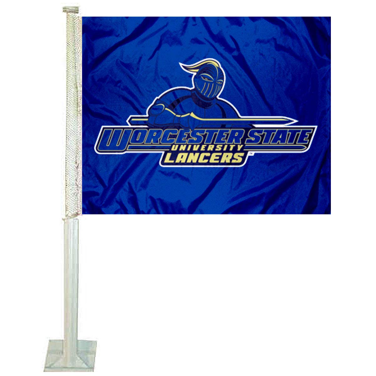 Worchester State Lancers Car Flag - Sports Collectibles, Sports Memorabilia, Sports Fan Shop, Sports Gifts