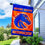 College Flags & Banners Co. Boise State New Logo House Flag with Flag Pole Set - Sports Collectibles, Sports Memorabilia, Sports Fan Shop, Sports Gifts